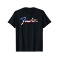 thumbnail image 2 of Fender Logo Drapeau Américain T-shirt à Manches Courtes Col Rond pour Hommes 180g, 2 of 6
