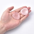 thumbnail image 4 of 5 pc Natural Rose Quartz Thumb Worry Stone Pocket Palm Stones for Healing Reiki Stress Relief Heart Shape 39~40x39~40x5~6mm, 4 of 4