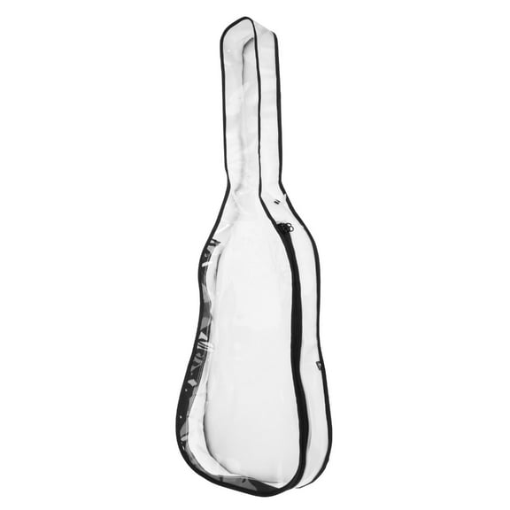39Inch Electric Guitar Clear Cover with Side Storage Pocket Guitar Case Easy to Carry