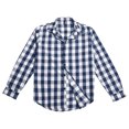 thumbnail image 5 of Afdoent Mens Button Down Shirt Men's Plaid Long Sleeve Shirt Casual Trendy Men's Shirt Relaxed Fit Breathable, 5 of 8