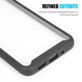thumbnail image 4 of Samsung FTCSAMS20L-FUSXO-BK 6.7 in. Tough Fusion-X Clear Rugged TPU Bumper with Hard Protective Case Clear Back Shockproof for Samsung Galaxy S20 Plus - Black, 4 of 7