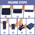 thumbnail image 4 of NOGIS Travel Packaging Cube,8-piece set of travel cube, Foldable luggage Storage Bag, lightweight luggage Storage Bag (Navy Blue), 4 of 7