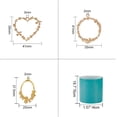 thumbnail image 2 of Resin Making Set, 12pcs Open Bezel Pendant, Alloy Resin Frame Pendants with 1 Roll Seamless Paper Tape for Resin Jewelry Making, 2 of 6