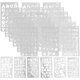 thumbnail image 2 of 24 piezas de plantillas de letras, plantillas del alfabeto inglés, plantillas de pintura hueca, plantillas de graffiti para álbumes de recortes de bricolaje, 2 of 3