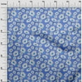 thumbnail image 3 of oneOone Polyester Spandex Medium Blue Fabric Floral Sewing Material Print Fabric By The Yard 56 Inch Wide, 3 of 4