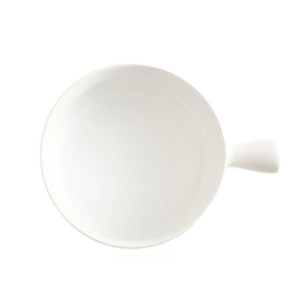 Injueey Mini bandeja de cerámica ligera y duradera del de la salsa para los diversos cuencos de la porcelana de los platos para la sopa Cocina y Comedor Blanco