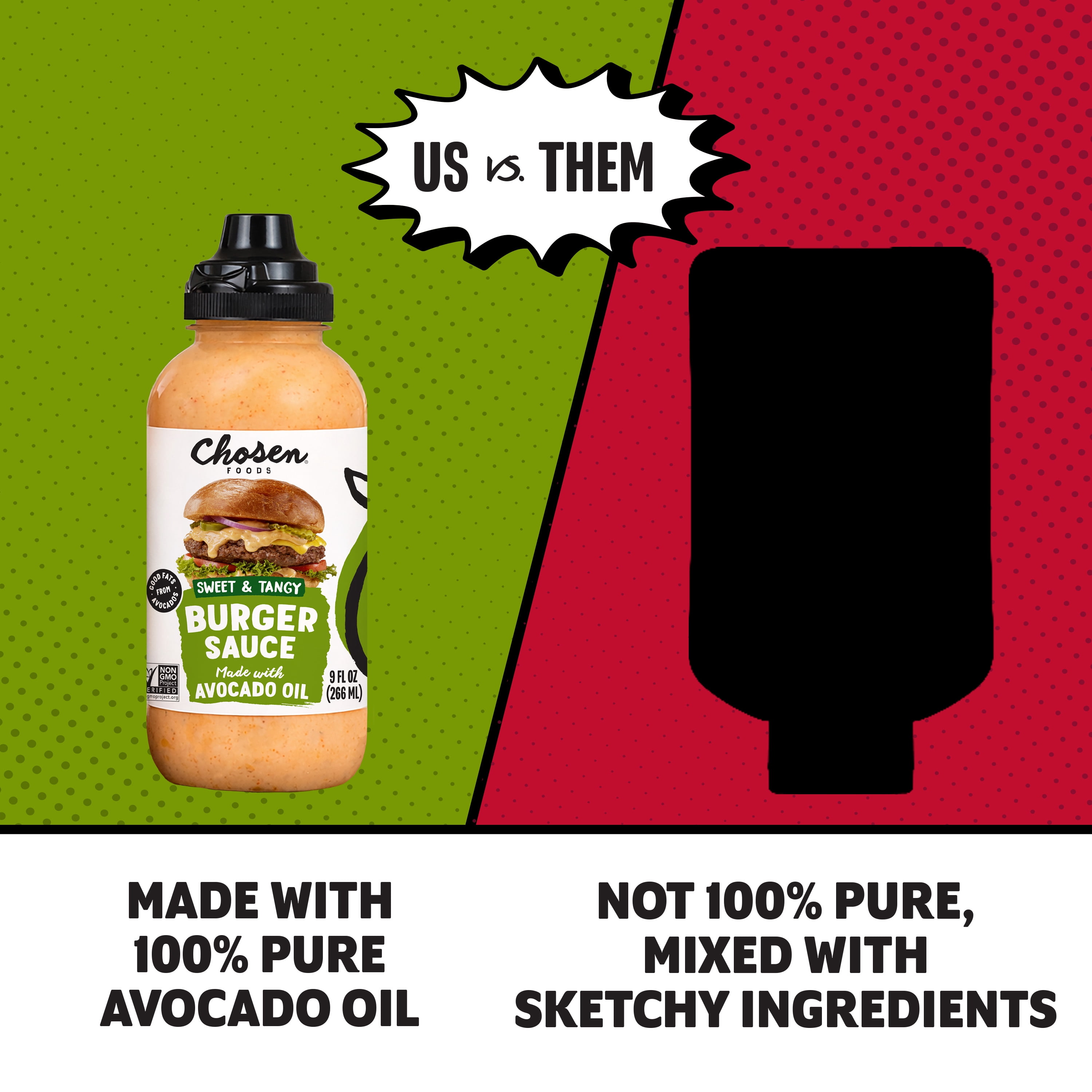Chosen Foods Burger Sauce made with 100% Pure Avocado Oil 9 fl Oz