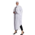 thumbnail image 5 of Women's Plus Size Abaya Maxi Dress Long Sleeve Batwing Sleeve Sequin Tassel Trim Loose Fit Caftan Robe Islamic Prayer Dress Elegant Evening Party Wedding Guest, 5 of 8