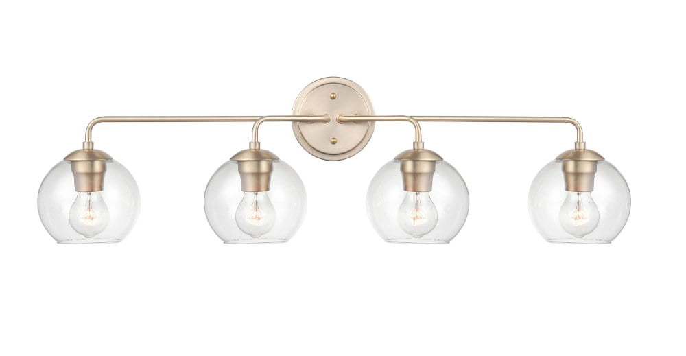 9754-SN Millennium Lighting 4 Light Bath Vanity-10 Inches Tall and 35 Inches Wide-Satin Nickel Finish