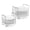 White-s&l, variant on Stainless Steel Dish Rack Black-2s Kitchen Drawer Countertop RV Storage