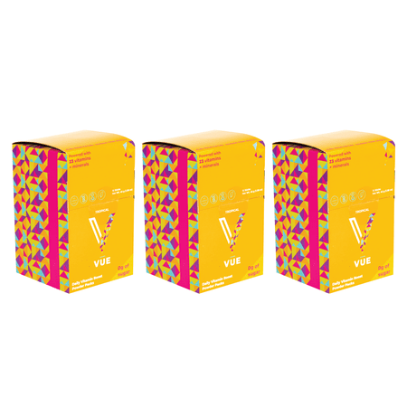 VUE Immunity Boost Drink Mix Packets  Multivitamin Nutrition Supplement Powder Pack for Water  Non-GMO  ZERO Sugar  Tropical  45-Pack