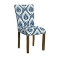 thumbnail image 4 of HomePop Classic Parsons Dining Chair, Set of 2, Blue Ikat Medallion Print, 4 of 9
