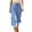 Blue, variant on MLQIDK Pedal Pushers for Women Crop Capri Pants Trendy Summer Knee Length Elastic Waist Plus Size Capris Dressy Casual Crop Capris with Pockets Watermelon Red XL