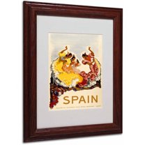Trademark Fine Art "Spain, Women Dancing," Wood Frame