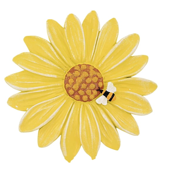 Home & Garden Bee/Flower Stepping Stone Flower Yard Decor Er67352 Yellow