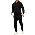 thumbnail image 3 of Men's 2 Piece Sweatsuits Outfit Pullover Hoodie and Sweatpants Casual Daily Wear Spring Summer Breathable Set, 3 of 5