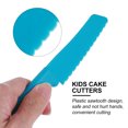 thumbnail image 4 of Cuchillo de plástico para fiestas, cortadores de pasteles, herramientas para cortar postres, cuchillos de chef, pan para niños, 6 piezas, 4 of 6