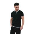 thumbnail image 3 of Lambretta Mens Valero Knitted Tipped Short-Sleeved Polo Shirt, 3 of 4