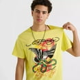 thumbnail image 4 of Ed Hardy Men Eagle Snake SS Tee (Lemon), 4 of 4