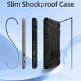 thumbnail image 6 of BMOUO Case for All-New Amazon Fire HD 8 & HD 8 Plus Tablet (Only 12th Gen,2024/2022), Layer Duty Shockproof Rugged Case with Kickstand, Black, 6 of 7