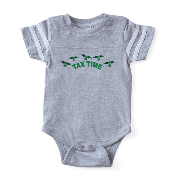 CafePress - Tax Time - Cute Infant Baby Football Bodysuit