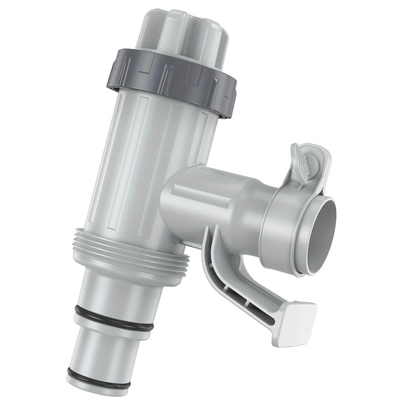 Pool Plunger Valve Plus for Above Ground Pool, Pool Pipe Holder with Plunger Valve Pool Parts and Accessories, Shut Off Valve, Replacement for Above Ground Pool Fittings
