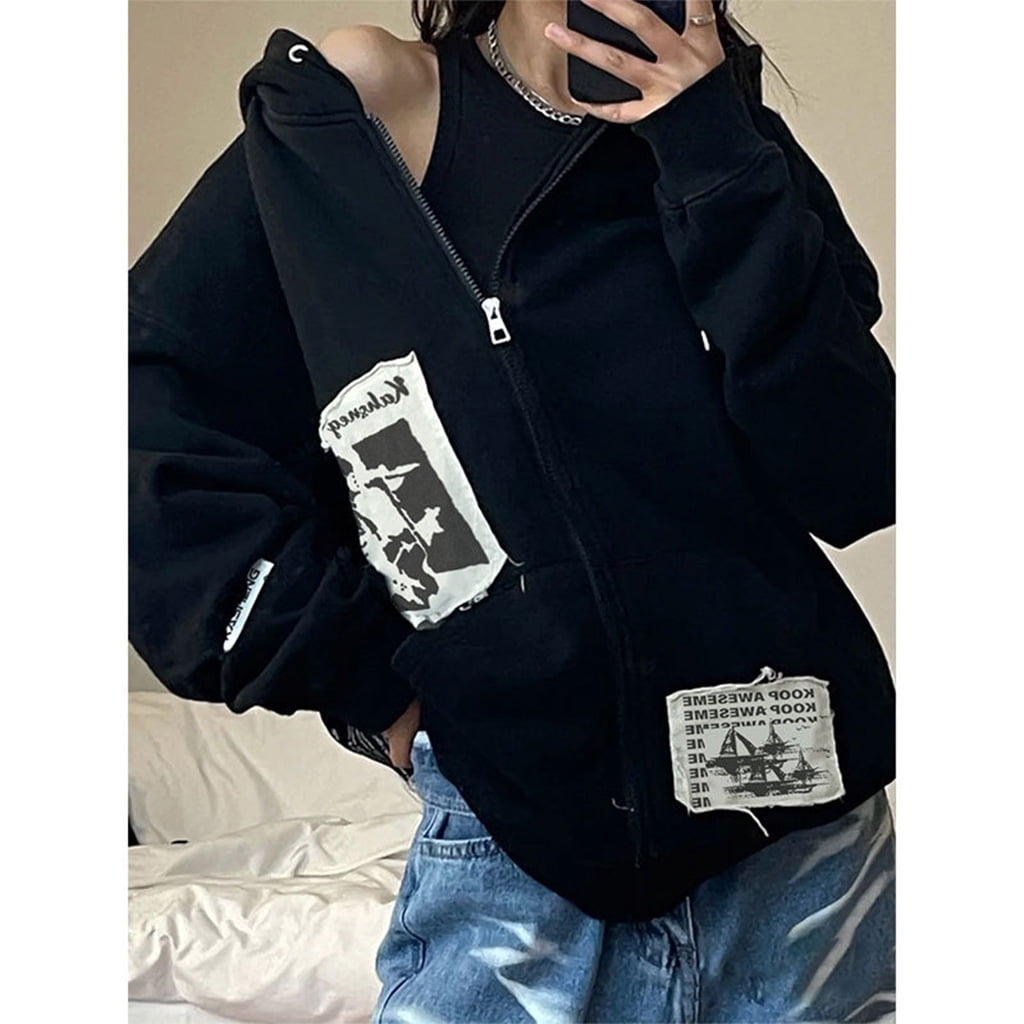 High Street Dark Department Long Hooded Sweatshirt For Women Large Size Hip  Hop Loose Fit With Floating Design Perfect For Couples Style 210526 From  Bai02, $20.68