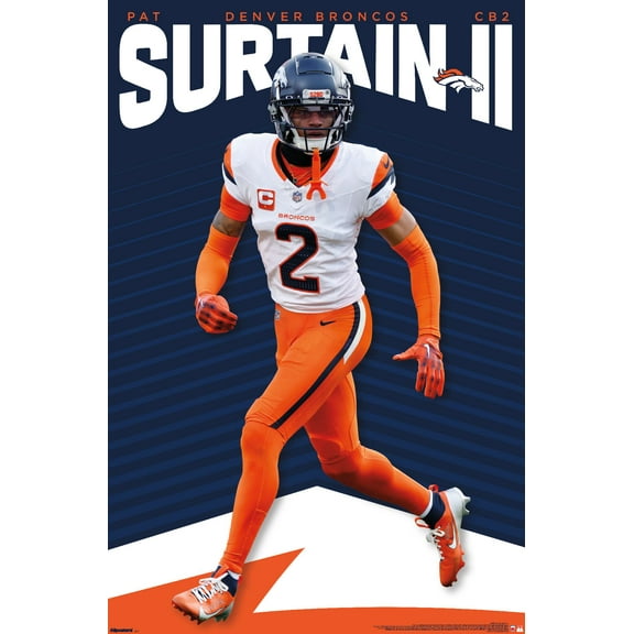 NFL Denver Broncos - Pat Surtain II 25 Wall Poster, 22.375" x 34"