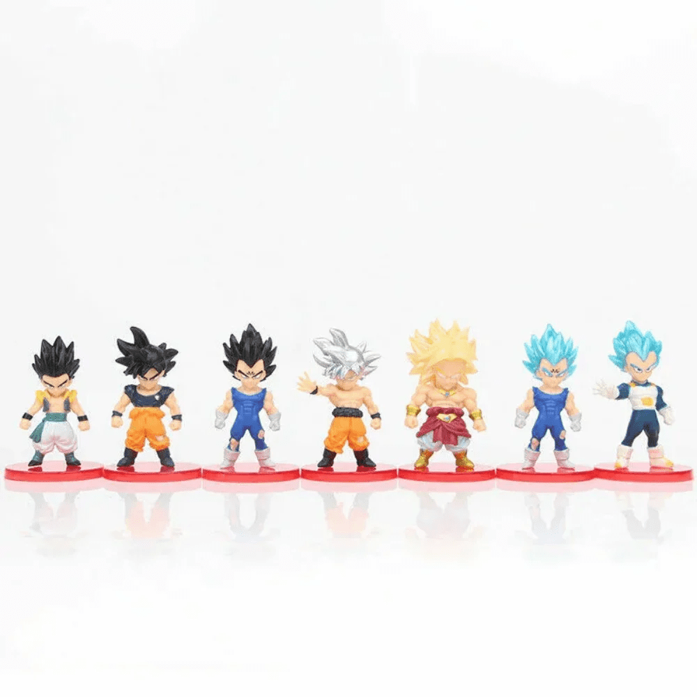 Anime Character Action Figure Set – 21 Piece Collection, Mini Figures with Display Stands, Detailed Design for Play or Display