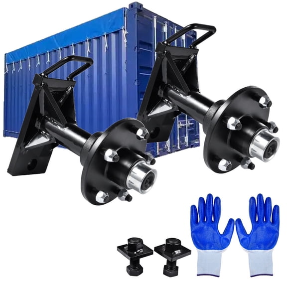 Shipping Container Wheels Kit, Bearing 8800 lbs, Stable, Wear-Resistant, Fits Up to 20Ft and 40Ft Shippings Containers