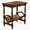 Cherry, variant on Classic Wooden Side Table with Magazine Rack, Rubberwood Legs and Birch Veneer Finish – Elegant Multi-Purpose Accent Furniture for Living Room or Bedside