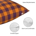thumbnail image 3 of Pofeuu Fall Buffalo Plaid Print Double-sided plush pillowcase Square Throw Pillow Covers Pillows Cover for Living Room Bedroom Sofa Couch Cushion Cover（No pillow core）-16"x16", 3 of 7