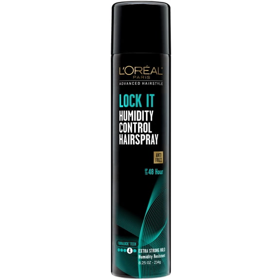 L'Oreal Paris LOCK IT Weather Frizz Control Hairspray, for Normal Hair, 8.25 oz