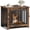 Brown, variant on Dog Crate Furniture, 42 Inch Indoor Large Dog Kennel for Medium to Large Dogs Up to 70 LBS, Heavy Duty Wooden Pet Crate with 3 Doors, Alloy Steel Frame & Removable Tray