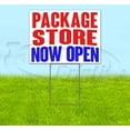 thumbnail image 1 of Package Store Now Open (18" x 24") Yard Sign, Includes Metal Step Stake, 1 of 6