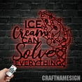 thumbnail image 2 of Craftnamesign Ice Cream Shop Metal Wall Art with LED Lights, Ice Cream Lovers Decor, Ice Cream Sign, 2 of 5