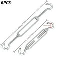 thumbnail image 2 of M5 Stainless Steel Cable Tensioner,6 Pack Adjustable Heavy Duty Tension Hook For Rope Cable Clothesline, 2 of 5