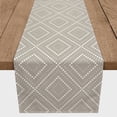 thumbnail image 3 of Creative Products Dotted Diamond Khaki 16x90 Poly Twill Table Runner, 3 of 3