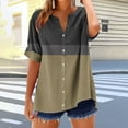 thumbnail image 5 of Pohista Women Summer Tops Shirts for Women Trendy Summer Women's Tops, Tees & Blouses Summer Womens Summer Tops Short Sleeve V-Neck my saved for later items, 5 of 5