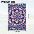 thumbnail image 7 of Yuyamidu Purple Golf Towel Boho Flower Blossom Golf Bags Cleaning Towel Golf Accessories for Women Soft and Comfortable Easy to Carry, 7 of 7