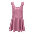 thumbnail image 5 of YOUYEDIAN Carnival Girls Pleated Mini Dress Kids Sparkly Shiny Metallic Sleeveless Dance Dress Ballet Dancewear Gymnastics Outfits (Hot Pink, 8-9 Years), 5 of 5