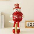 thumbnail image 4 of Fiudx Muñecos Navideños Sentados, Papá Noel y Muñeco de Nieve Tejidos, Adornos Navideños de Tela, Decoración Festiva para El Hogar, Ambiente Acogedor, Perfectos para La Temporada Navideña, Tamaño 60, 4 of 6