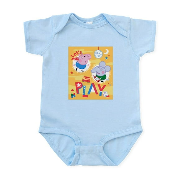 CafePress - Peppa Pig: Let's Play - Baby Light Bodysuit, Size Newborn - 24 Months
