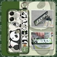 thumbnail image 2 of KBS-Phone Case For MOTO G Stylus 5G 2024, Cute Phone Holder Anti-knock Durable Soft case Panda Ring Protective Dirt-resistant Wristband Cartoon Back Cover Silicone Kickstand Lanyard, 2 of 9