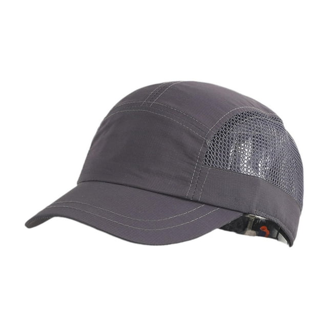 Golf Cap Conductor de verano Athletic Breatable Mesh Sombrero para correr viajes de senderismo gris oscuro