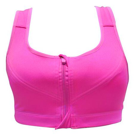 

Younar Front zipper shoulder strap sports bra Quick-drying shockproof professional running fitness tube top intensive training no rim underwear