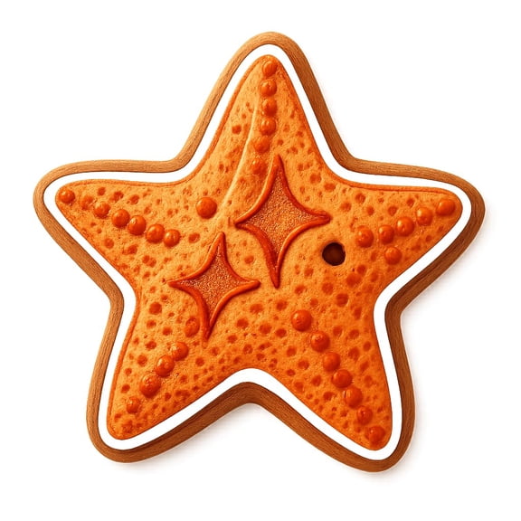 Twinkling Starfish Cookie Cutter - 4x4" Creative Baking Design Fun