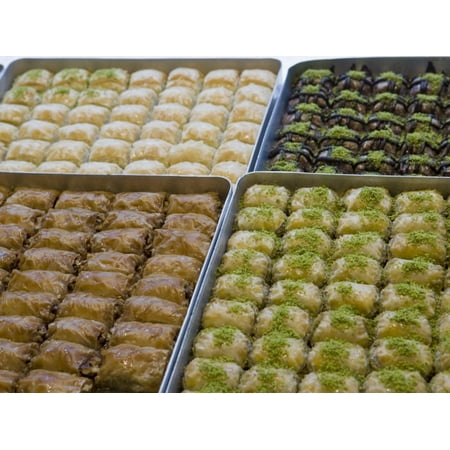 Baklava for Sale, Istanbul, Turkey, Europe Print Wall Art By Martin