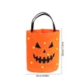 thumbnail image 6 of Halloween Light Up Candy Bucket Tote Bag, Reusable LED Trick or Treat Basket with Handle, Collapsible Fabric Candy Holder for Halloween Party Favors, Halloween Night Decor, 8.66 inch x 9.45 in, 6 of 6