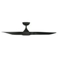 thumbnail image 3 of WAC Swirl 54" Matte Black Integrated LED Smart Ceiling Fan with Remote Control, 3 of 10